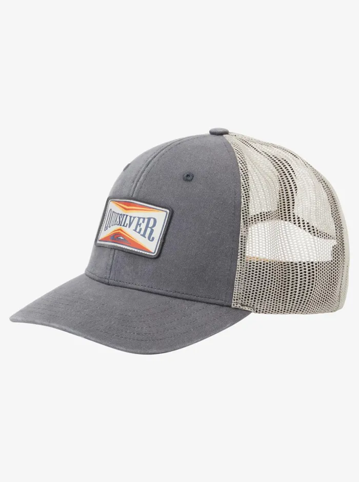 Men Quiksilver Hats Trawler Trucker Hat Iron Gate