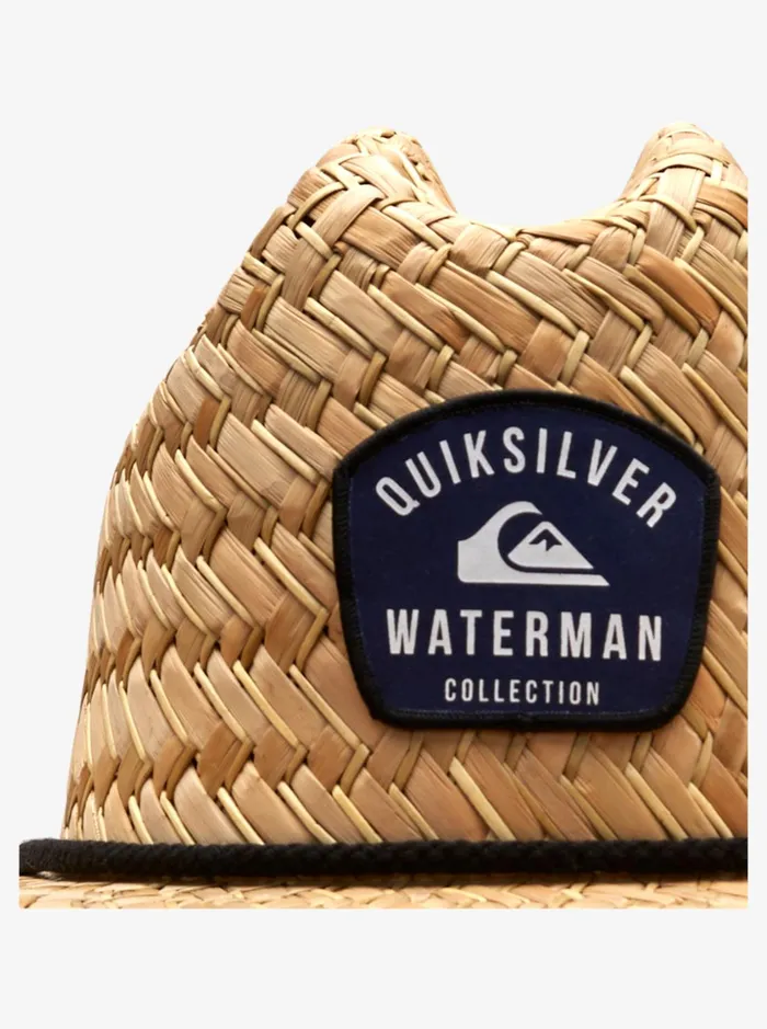 Men Quiksilver Hats Waterman Outsider Straw Lifeguard Hat Medieval Blue Line Spinner Men Quiksilver Hats Waterman Outsider Straw Lifeguard Hat Medieval Blue Line Spinner