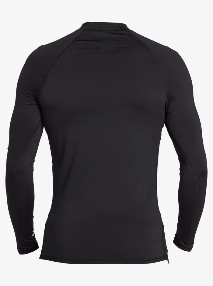 Men Quiksilver Rashguards All Time Long Sleeve UPF 50 Rashguard Black Men Quiksilver Rashguards All Time Long Sleeve UPF 50 Rashguard Black