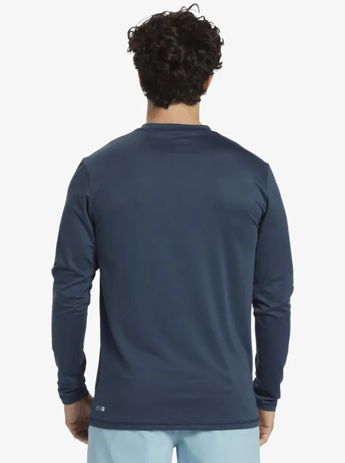 Men Quiksilver Rashguards Omni Session Long Sleeve Upf 50 Surf TShirt Midnight Navy Men Quiksilver Rashguards Omni Session Long Sleeve Upf 50 Surf TShirt Midnight Navy