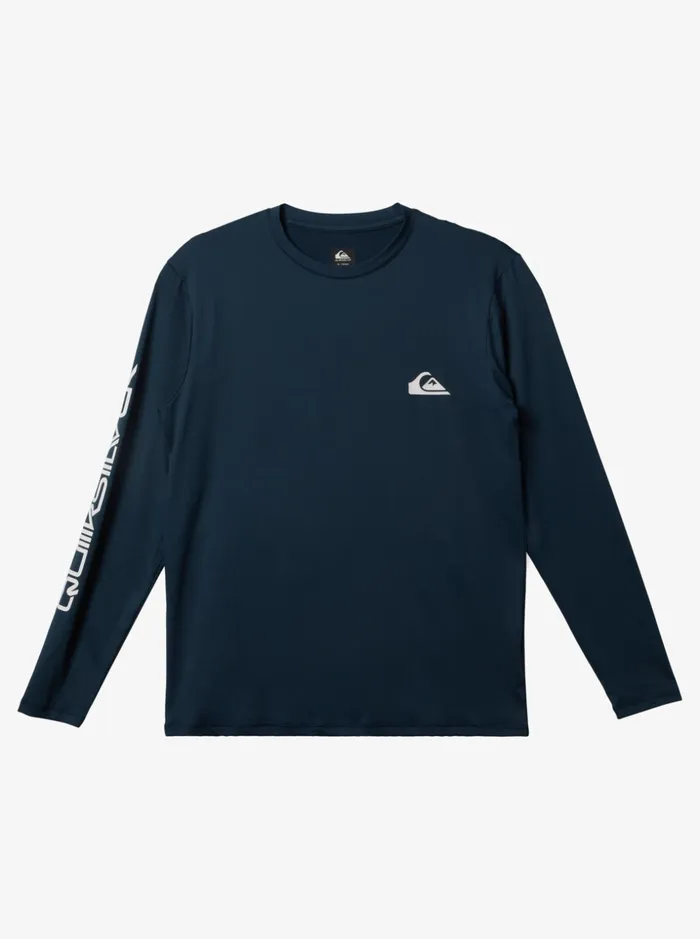 Men Quiksilver Rashguards Omni Session Long Sleeve Upf 50 Surf TShirt Midnight Navy Men Quiksilver Rashguards Omni Session Long Sleeve Upf 50 Surf TShirt Midnight Navy