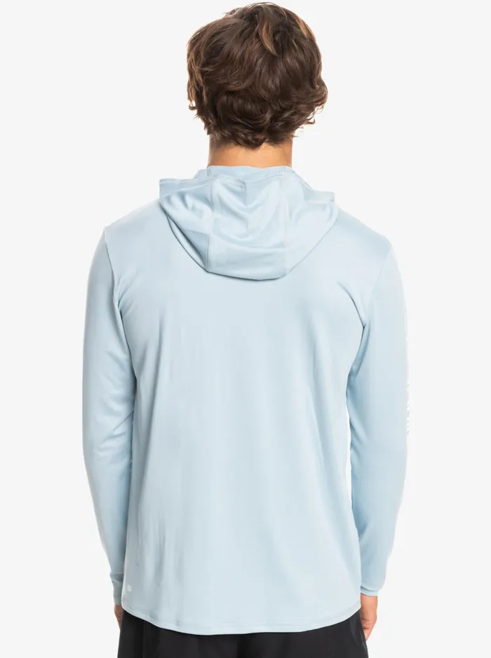 Men Quiksilver Rashguards Omni Session UPF 50 Long Sleeve Surf Tee Celestial Blue Men Quiksilver Rashguards Omni Session UPF 50 Long Sleeve Surf Tee Celestial Blue
