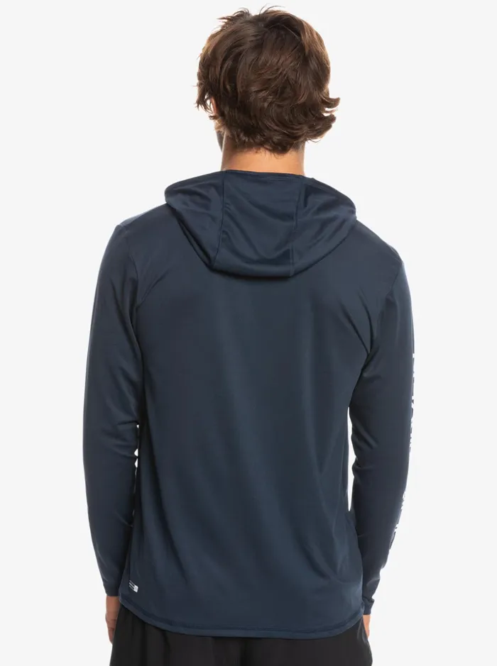 Men Quiksilver Rashguards Omni Session UPF 50 Long Sleeve Surf Tee Midnight Navy Men Quiksilver Rashguards Omni Session UPF 50 Long Sleeve Surf Tee Midnight Navy