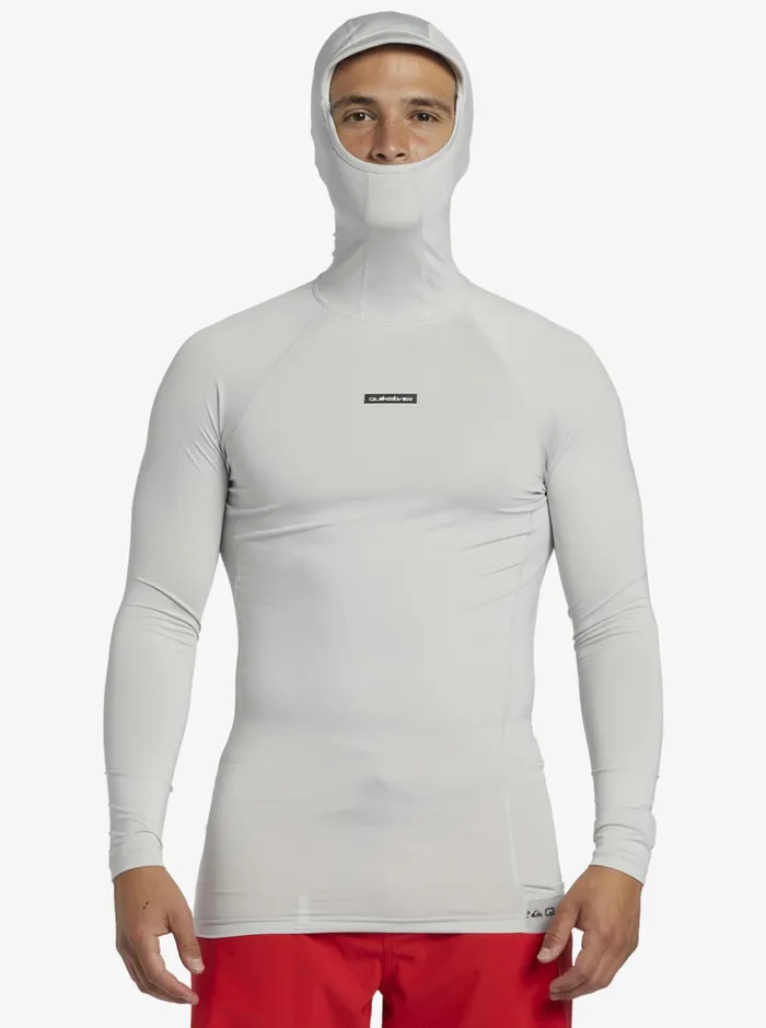 Men Quiksilver Rashguards Storm Tripper Long Sleeve UPF 50 Rashguard Gray Violet Men Quiksilver Rashguards Storm Tripper Long Sleeve UPF 50 Rashguard Gray Violet