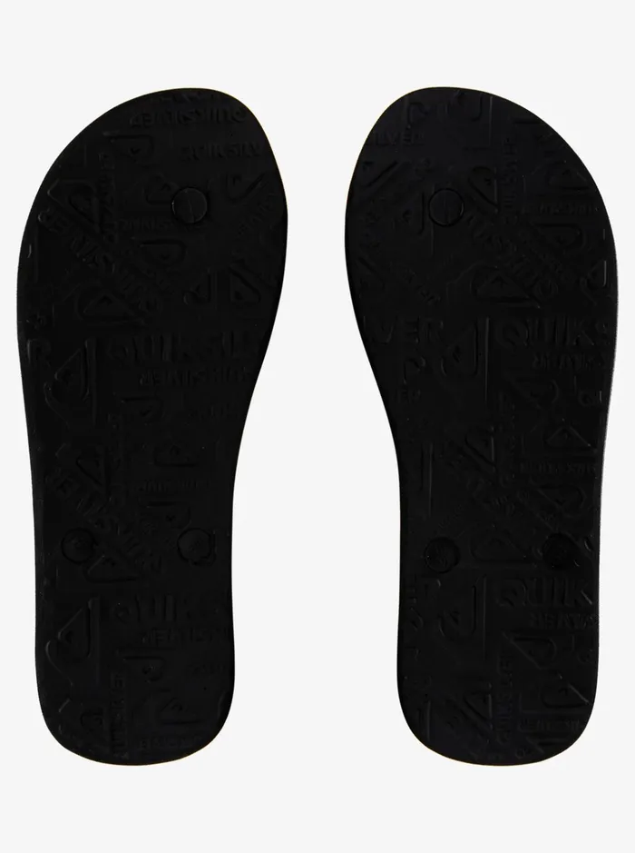 Men Quiksilver Sandals Molokai Art FlipFlops Blackwhiteblack Men Quiksilver Sandals Molokai Art FlipFlops Blackwhiteblack