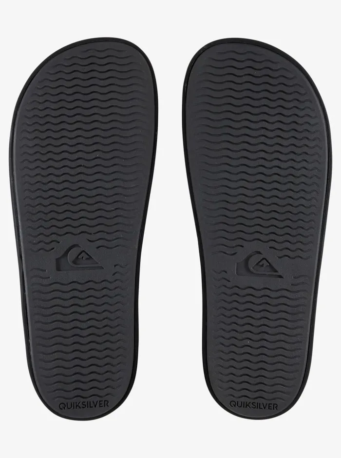 Men Quiksilver Sandals Rivi Slide Slider Sandals Whiteblackwhite