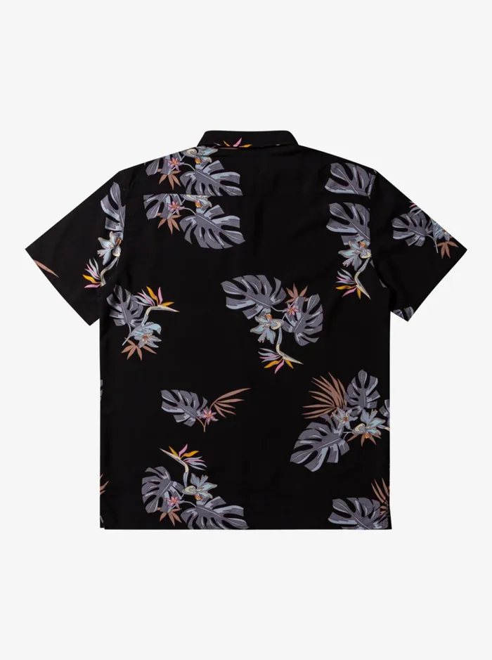 Men Quiksilver Shirts and Polos The Floral Short Sleeve Shirt Black Floral Ss Men Quiksilver Shirts and Polos The Floral Short Sleeve Shirt Black Floral Ss