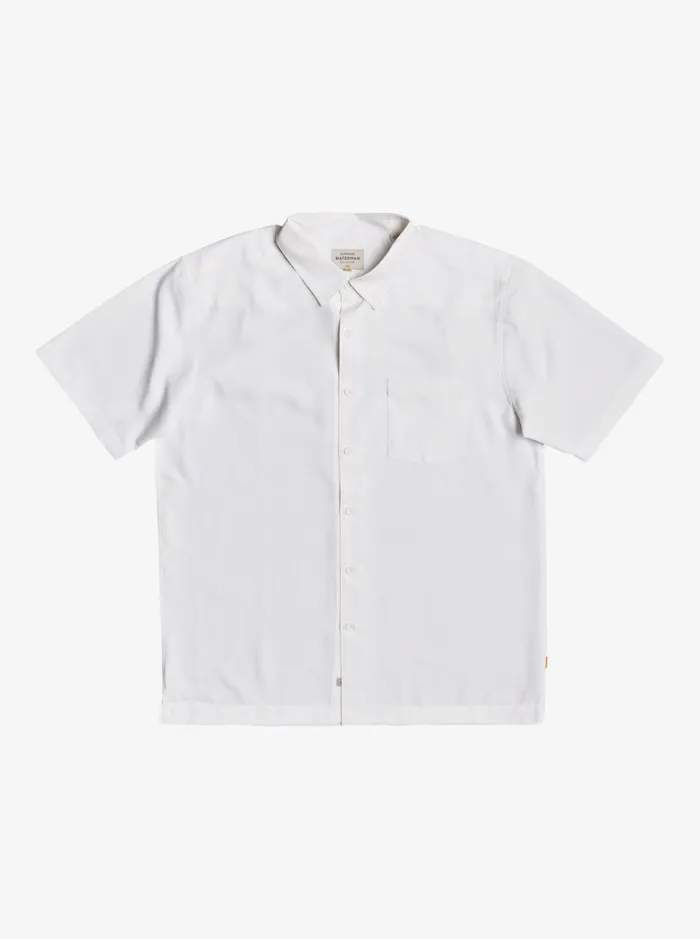 Men Quiksilver Shirts and Polos Waterman Centinela Premium AntiWrinkle Shirt White Centinella