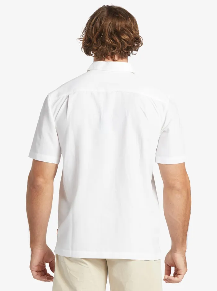 Men Quiksilver Shirts and Polos Waterman Centinela Premium AntiWrinkle Shirt White Centinella Men Quiksilver Shirts and Polos Waterman Centinela Premium AntiWrinkle Shirt White Centinella
