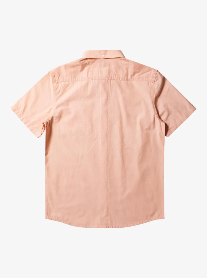 Men Quiksilver Shirts and Polos Winfall Short Sleeve Shirt Copper Tan Men Quiksilver Shirts and Polos Winfall Short Sleeve Shirt Copper Tan