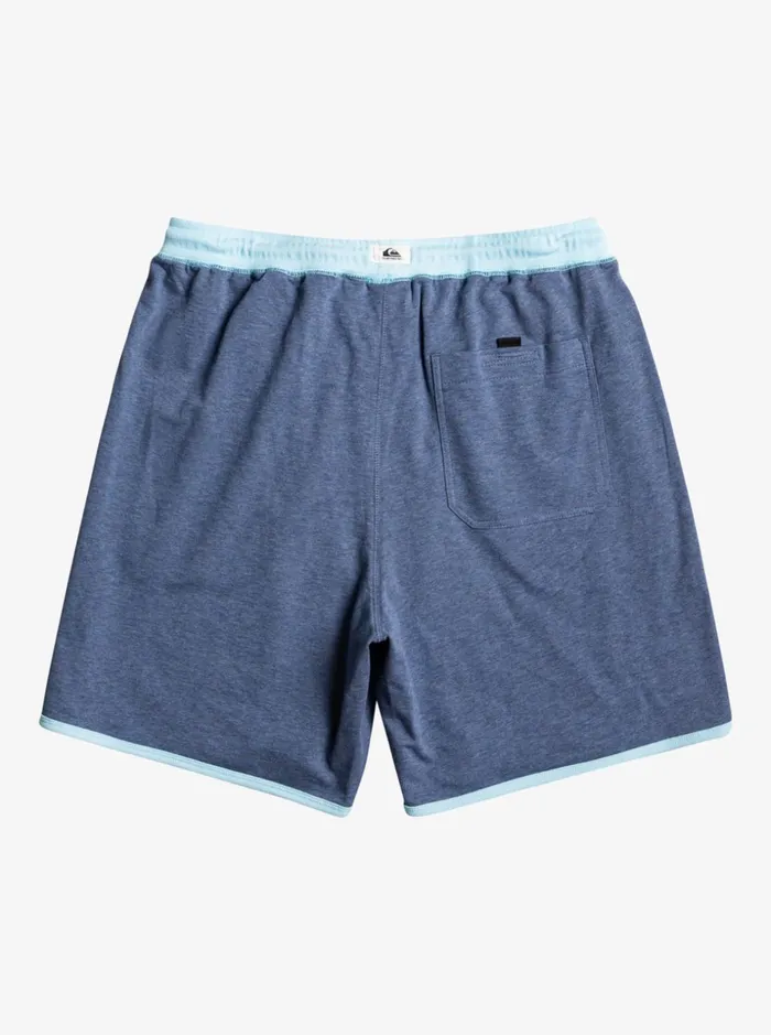 Men Quiksilver Shorts and Amphibians Scallop Terry Sweat Shorts Midnight Navy Heather Men Quiksilver Shorts and Amphibians Scallop Terry Sweat Shorts Midnight Navy Heather