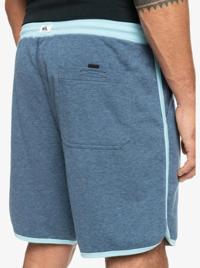 Men Quiksilver Shorts and Amphibians Scallop Terry Sweat Shorts Midnight Navy Heather Men Quiksilver Shorts and Amphibians Scallop Terry Sweat Shorts Midnight Navy Heather