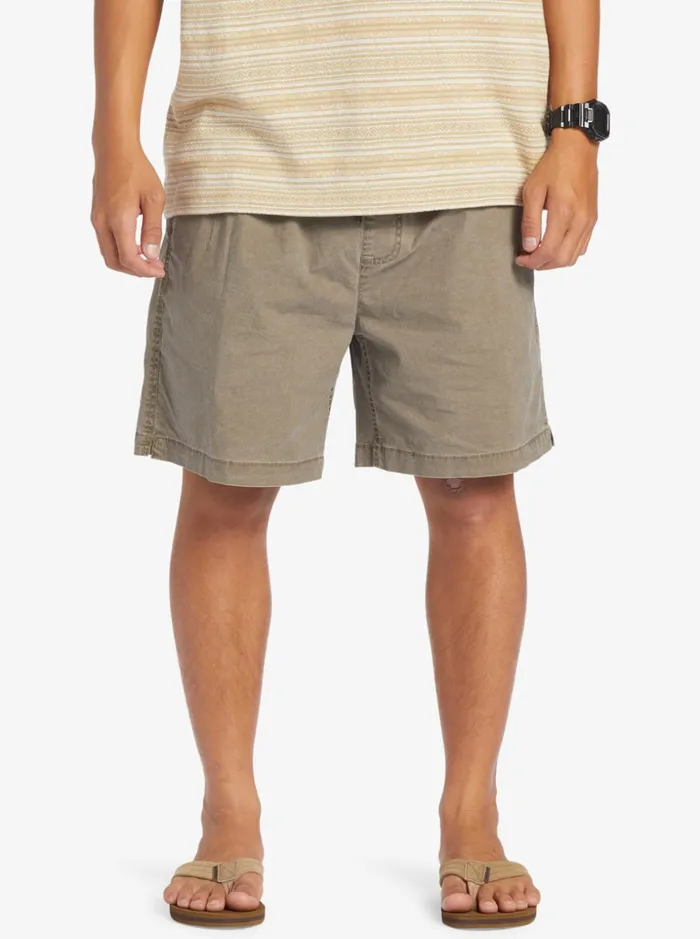 Men Quiksilver Shorts and Amphibians Taxer Elastic Waist Shorts Chocolate Chip Men Quiksilver Shorts and Amphibians Taxer Elastic Waist Shorts Chocolate Chip