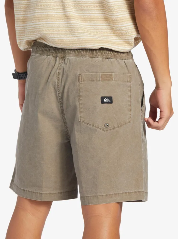 Men Quiksilver Shorts and Amphibians Taxer Elastic Waist Shorts Chocolate Chip Men Quiksilver Shorts and Amphibians Taxer Elastic Waist Shorts Chocolate Chip