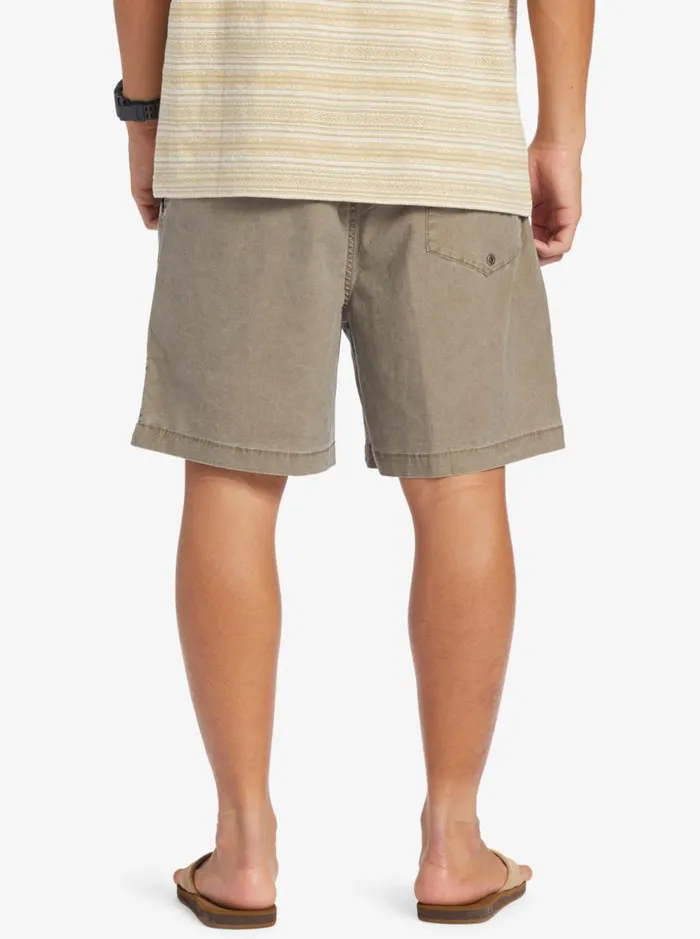 Men Quiksilver Shorts and Amphibians Taxer Elastic Waist Shorts Chocolate Chip Men Quiksilver Shorts and Amphibians Taxer Elastic Waist Shorts Chocolate Chip