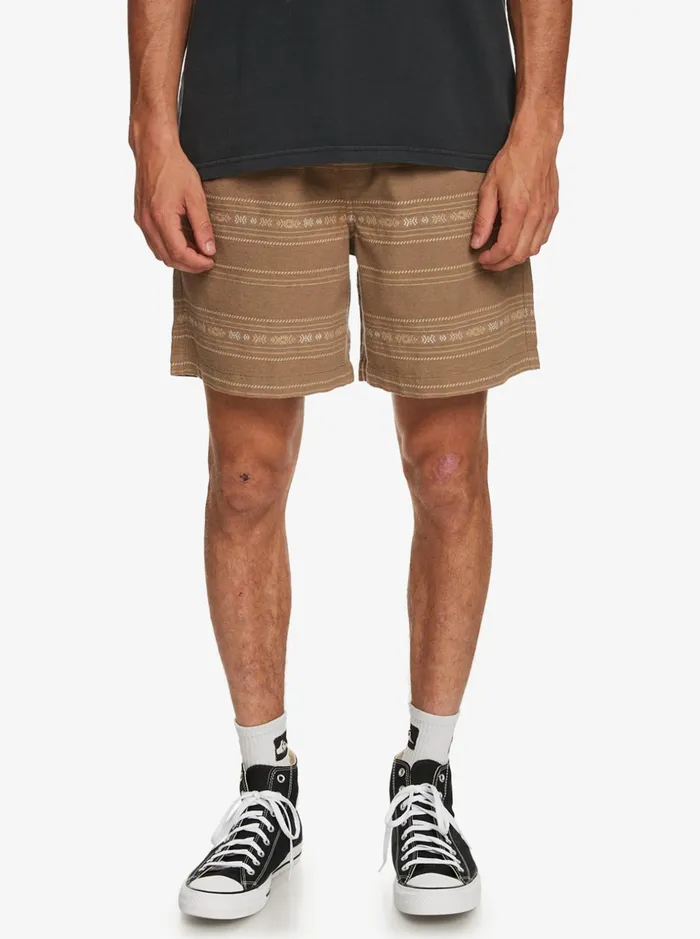 Men Quiksilver Shorts and Amphibians Taxer Jacquard Shorts Olive Gray Mini Jacquard Men Quiksilver Shorts and Amphibians Taxer Jacquard Shorts Olive Gray Mini Jacquard