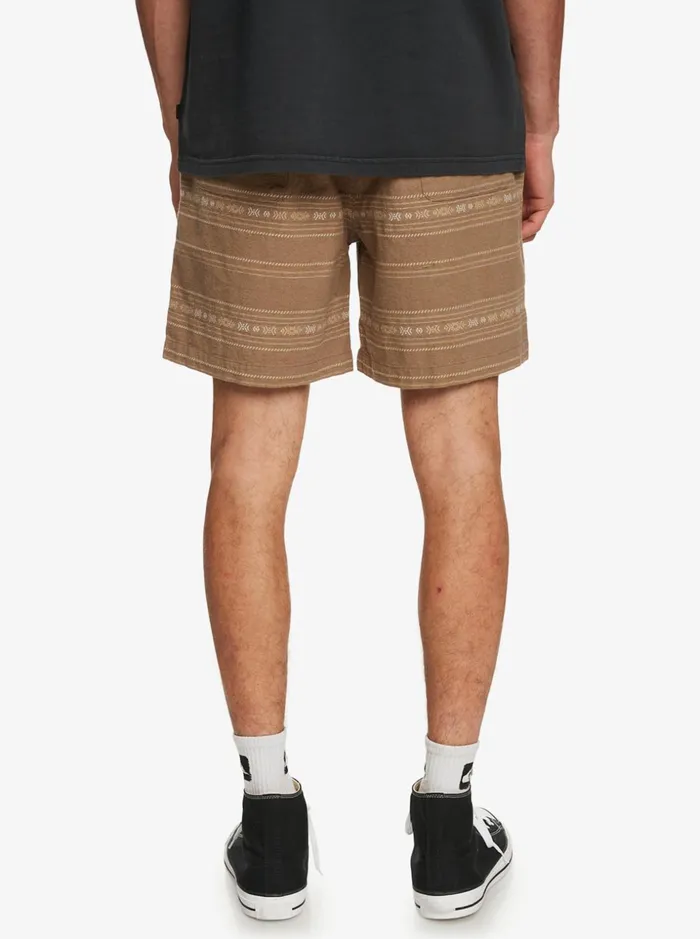 Men Quiksilver Shorts and Amphibians Taxer Jacquard Shorts Olive Gray Mini Jacquard Men Quiksilver Shorts and Amphibians Taxer Jacquard Shorts Olive Gray Mini Jacquard