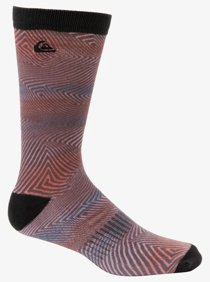Men Quiksilver Socks and Underwear Warp Tech 2 Pack Crew Socks Snorkle Blue Warp Tech Men Quiksilver Socks and Underwear Warp Tech 2 Pack Crew Socks Snorkle Blue Warp Tech