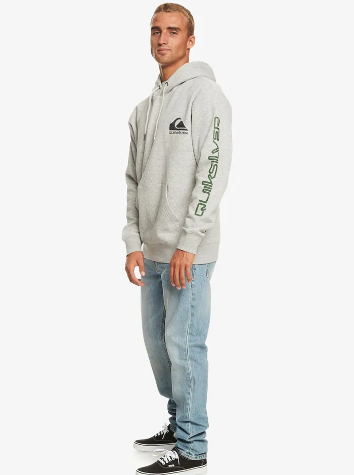 Men Quiksilver Sweatshirts and Hoodies Omni Logo Hoodie Athletic Heather Men Quiksilver Sweatshirts and Hoodies Omni Logo Hoodie Athletic Heather