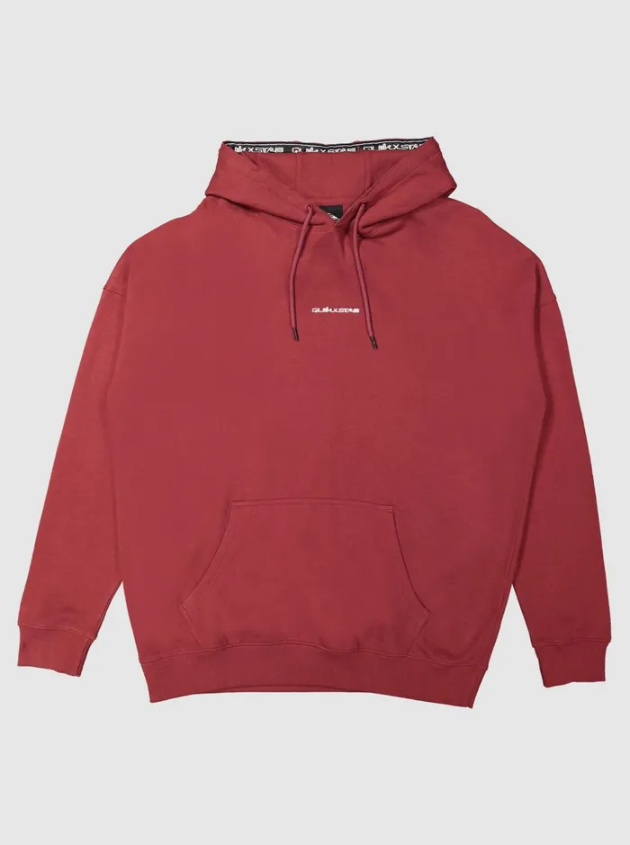 Men Quiksilver Sweatshirts and Hoodies Quik X Stab Hoodie Ruby Wine