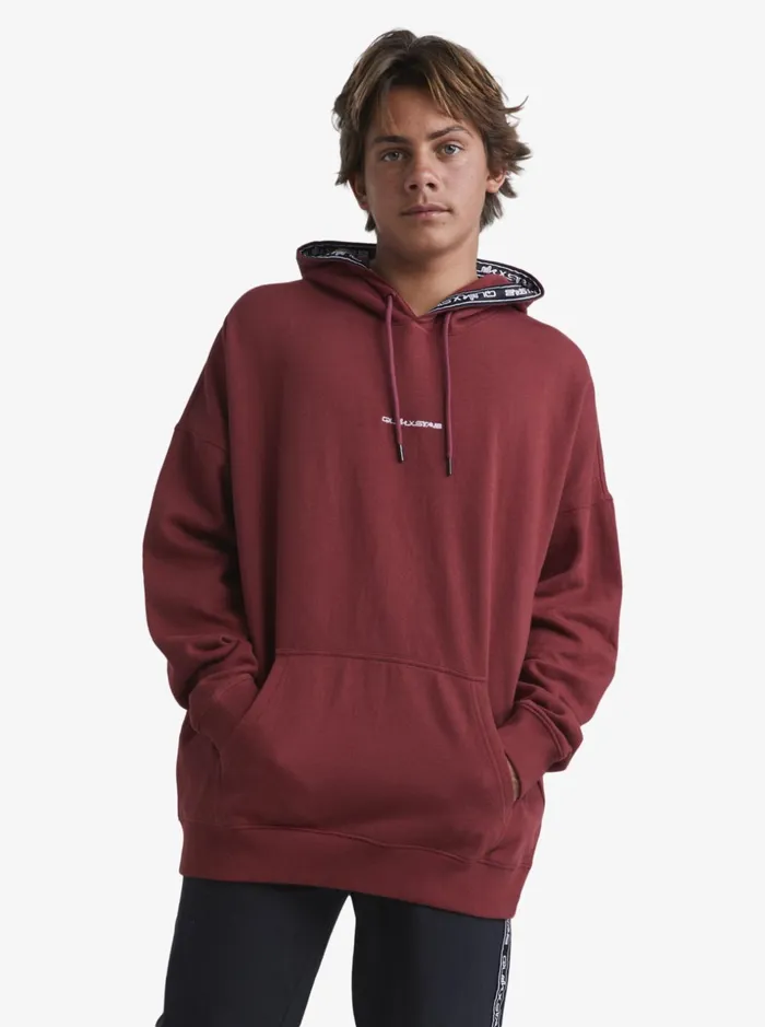 Men Quiksilver Sweatshirts and Hoodies Quik X Stab Hoodie Ruby Wine