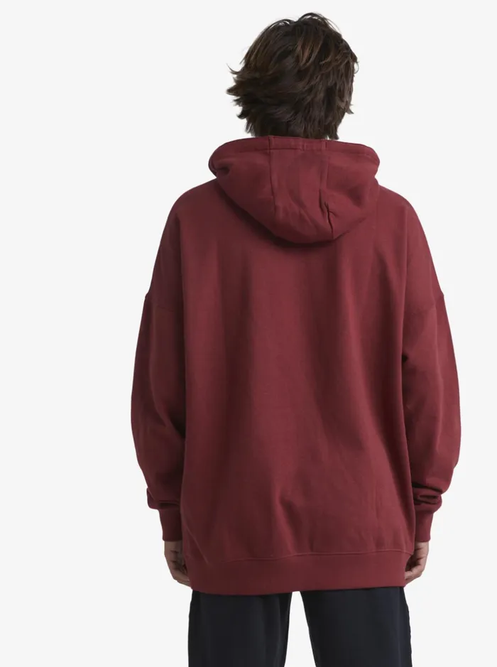 Men Quiksilver Sweatshirts and Hoodies Quik X Stab Hoodie Ruby Wine
