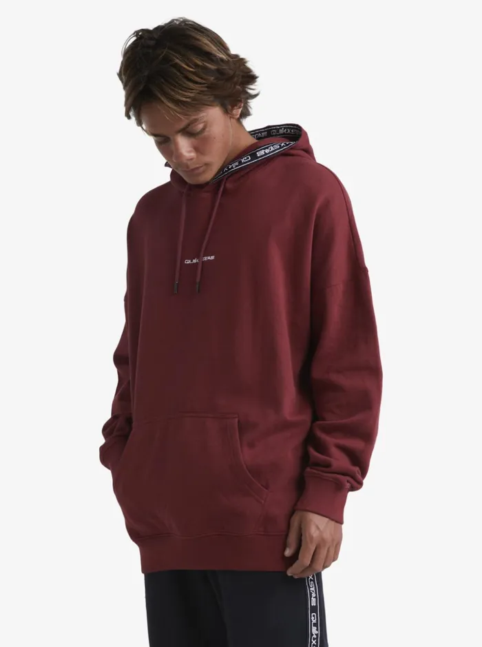 Men Quiksilver Sweatshirts and Hoodies Quik X Stab Hoodie Ruby Wine