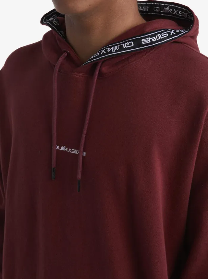 Men Quiksilver Sweatshirts and Hoodies Quik X Stab Hoodie Ruby Wine