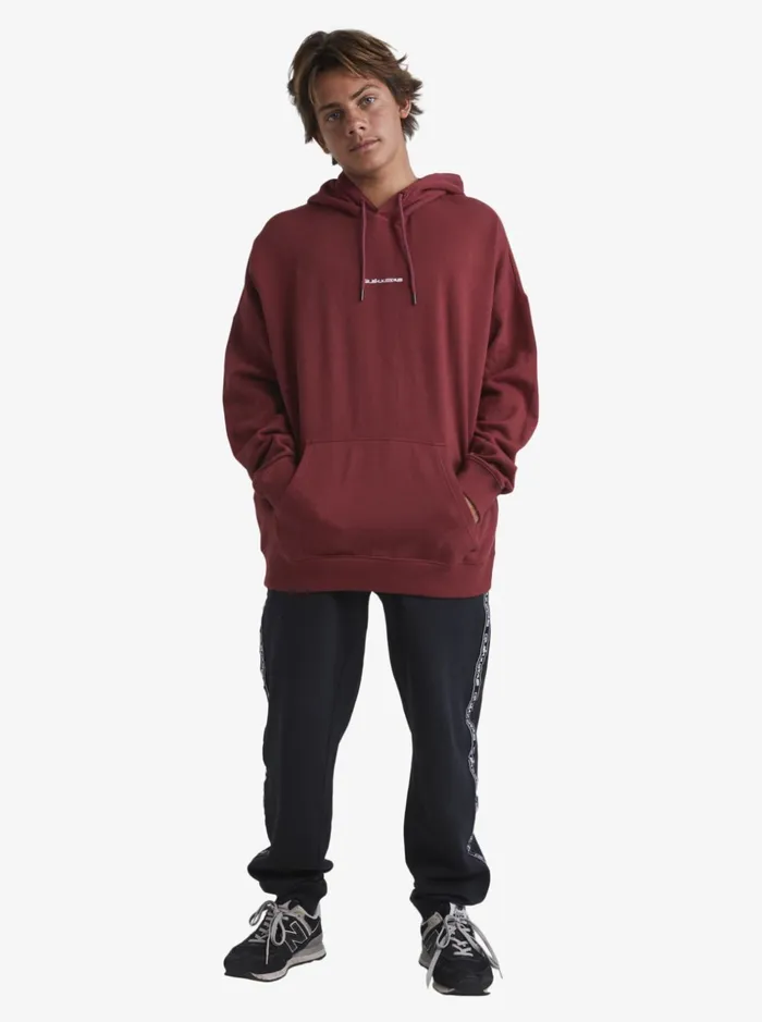Men Quiksilver Sweatshirts and Hoodies Quik X Stab Hoodie Ruby Wine