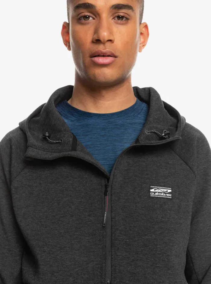 Men Quiksilver Sweatshirts and Hoodies Step Off HalfZip Hoodie Phantom Heather Men Quiksilver Sweatshirts and Hoodies Step Off HalfZip Hoodie Phantom Heather