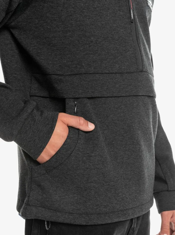 Men Quiksilver Sweatshirts and Hoodies Step Off HalfZip Hoodie Phantom Heather Men Quiksilver Sweatshirts and Hoodies Step Off HalfZip Hoodie Phantom Heather