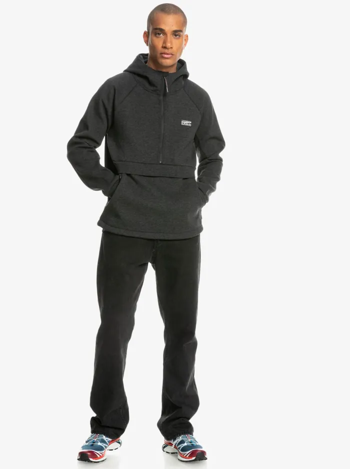 Men Quiksilver Sweatshirts and Hoodies Step Off HalfZip Hoodie Phantom Heather Men Quiksilver Sweatshirts and Hoodies Step Off HalfZip Hoodie Phantom Heather