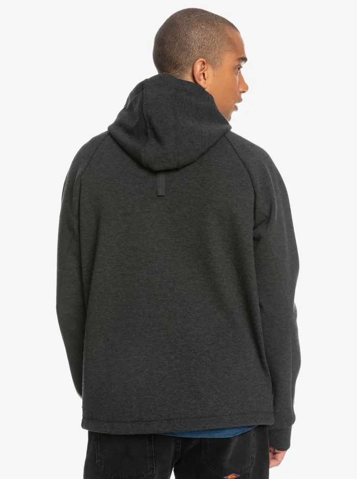 Men Quiksilver Sweatshirts and Hoodies Step Off HalfZip Hoodie Phantom Heather Men Quiksilver Sweatshirts and Hoodies Step Off HalfZip Hoodie Phantom Heather