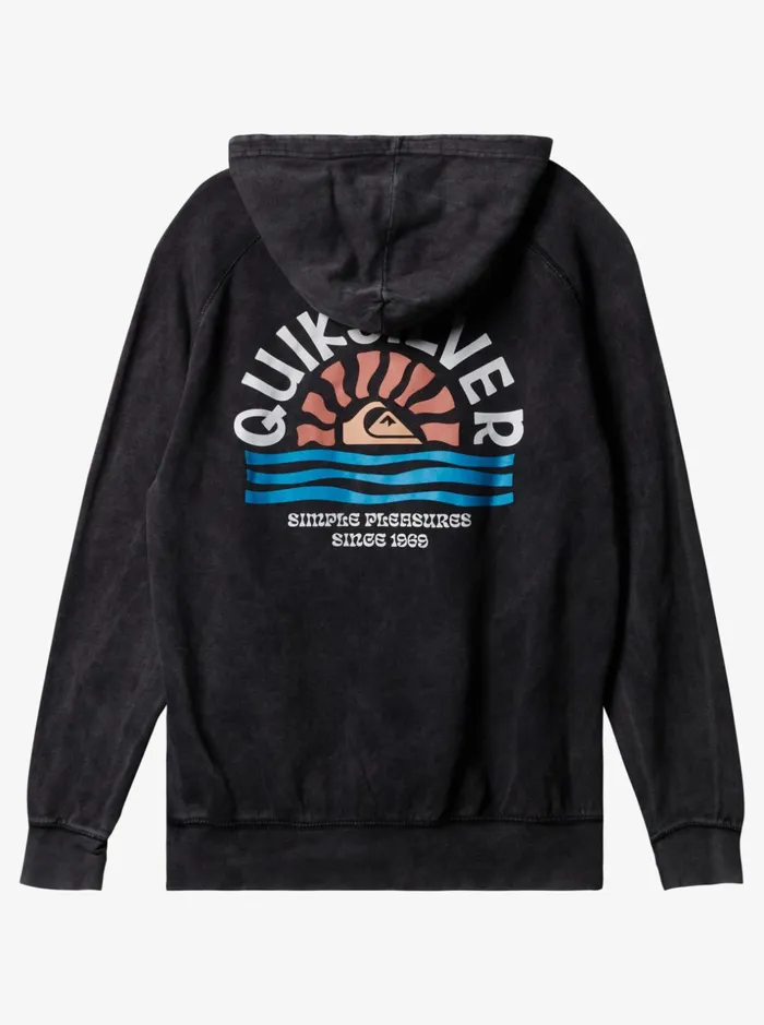 Men Quiksilver Sweatshirts and Hoodies Sunset Mind Hoodie Black Men Quiksilver Sweatshirts and Hoodies Sunset Mind Hoodie Black
