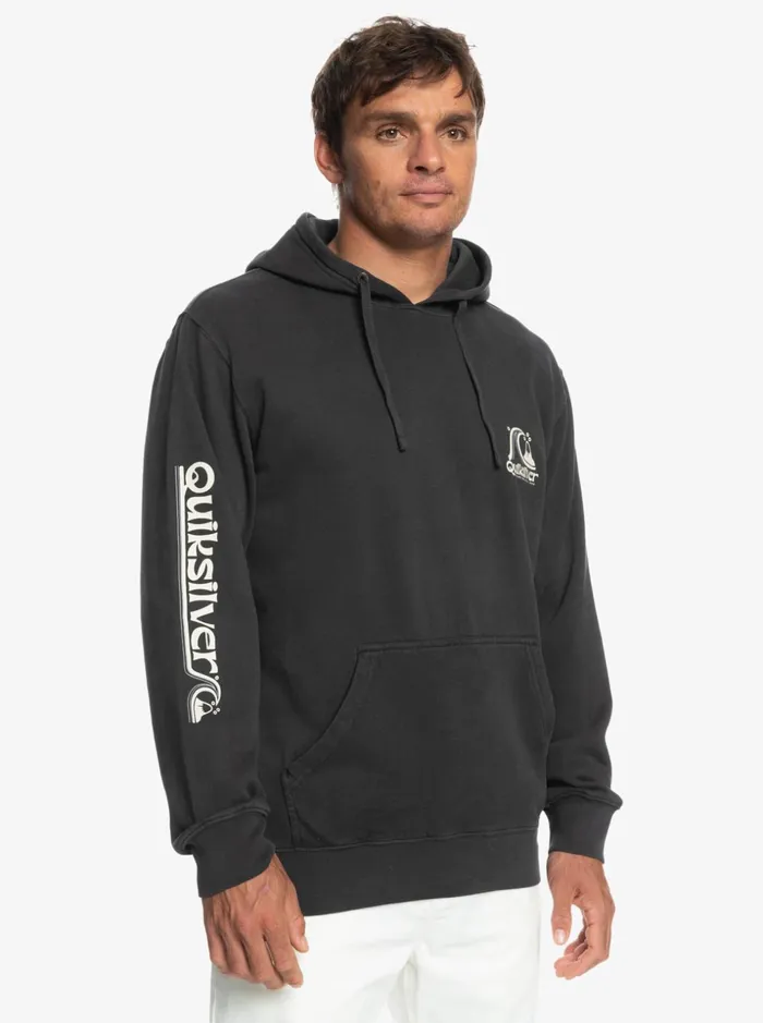 Men Quiksilver Sweatshirts and Hoodies Sweet As Slab Fleece Top Tarmac Men Quiksilver Sweatshirts and Hoodies Sweet As Slab Fleece Top Tarmac