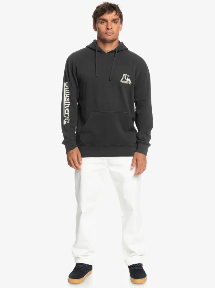 Men Quiksilver Sweatshirts and Hoodies Sweet As Slab Fleece Top Tarmac Men Quiksilver Sweatshirts and Hoodies Sweet As Slab Fleece Top Tarmac
