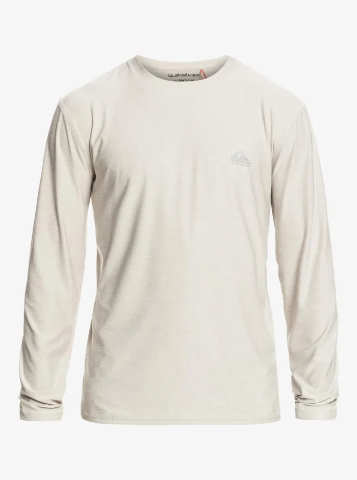 Men Quiksilver Tees Coast Runner Long Sleeve TShirt Gray Violet Heather