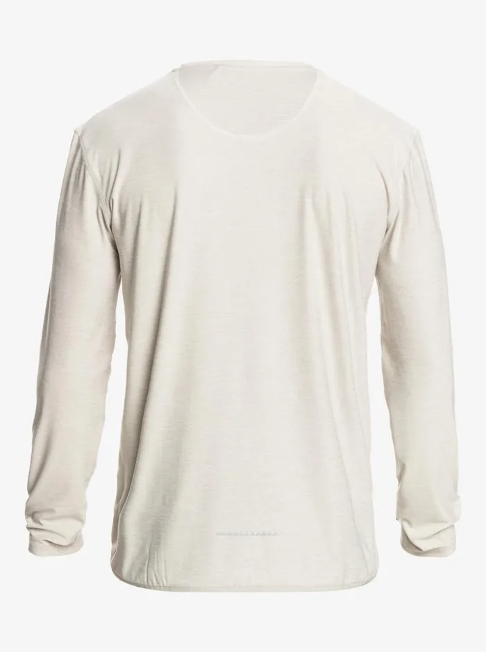 Men Quiksilver Tees Coast Runner Long Sleeve TShirt Gray Violet Heather