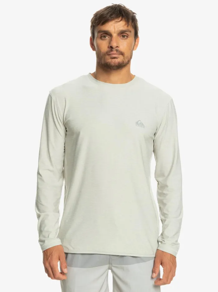 Men Quiksilver Tees Coast Runner Long Sleeve TShirt Gray Violet Heather