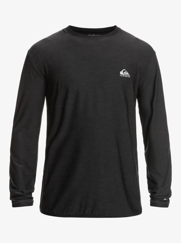 Men Quiksilver Tees Coast Runner Long Sleeve TShirt Phantom Heather Men Quiksilver Tees Coast Runner Long Sleeve TShirt Phantom Heather