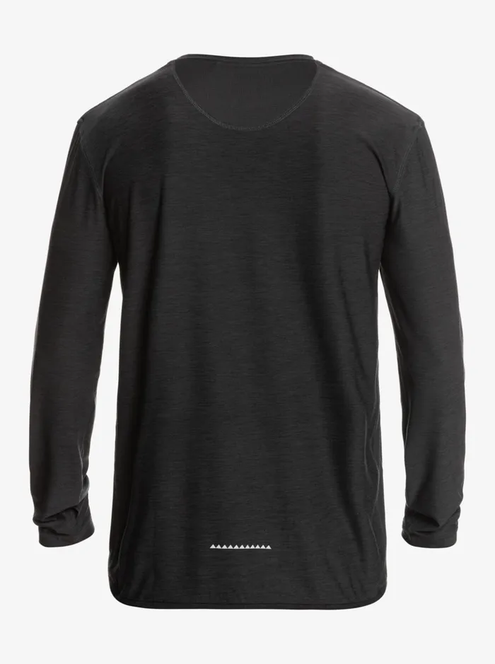 Men Quiksilver Tees Coast Runner Long Sleeve TShirt Phantom Heather Men Quiksilver Tees Coast Runner Long Sleeve TShirt Phantom Heather