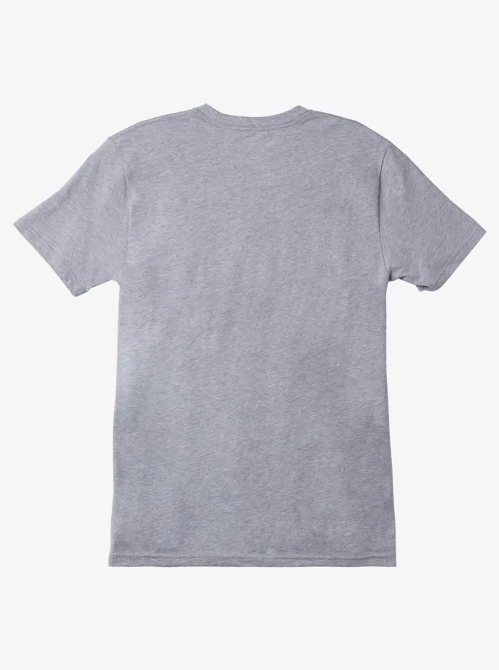 Men Quiksilver Tees Comp Logo Tshirt Athletic Heather Men Quiksilver Tees Comp Logo Tshirt Athletic Heather