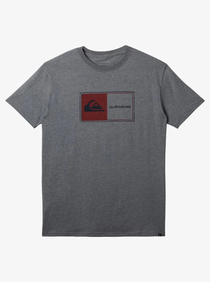 Men Quiksilver Tees Core Lockup TShirt Medium Grey Heather
