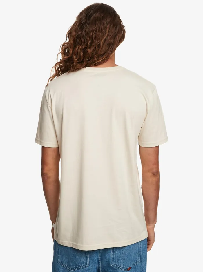Men Quiksilver Tees Everyday Stripe TShirt Birch Men Quiksilver Tees Everyday Stripe TShirt Birch
