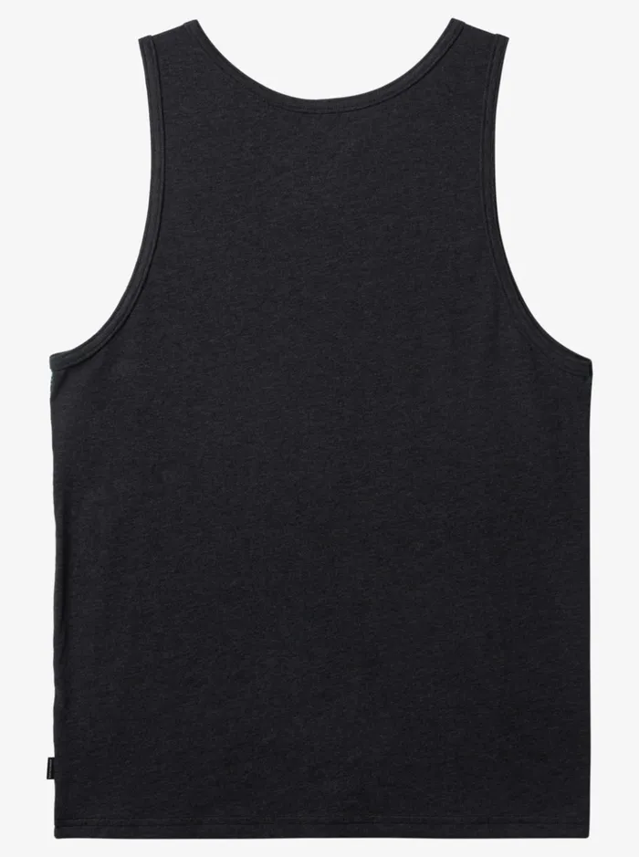 Men Quiksilver Tees Everyday Stripe Tank Charcoal Heather Men Quiksilver Tees Everyday Stripe Tank Charcoal Heather