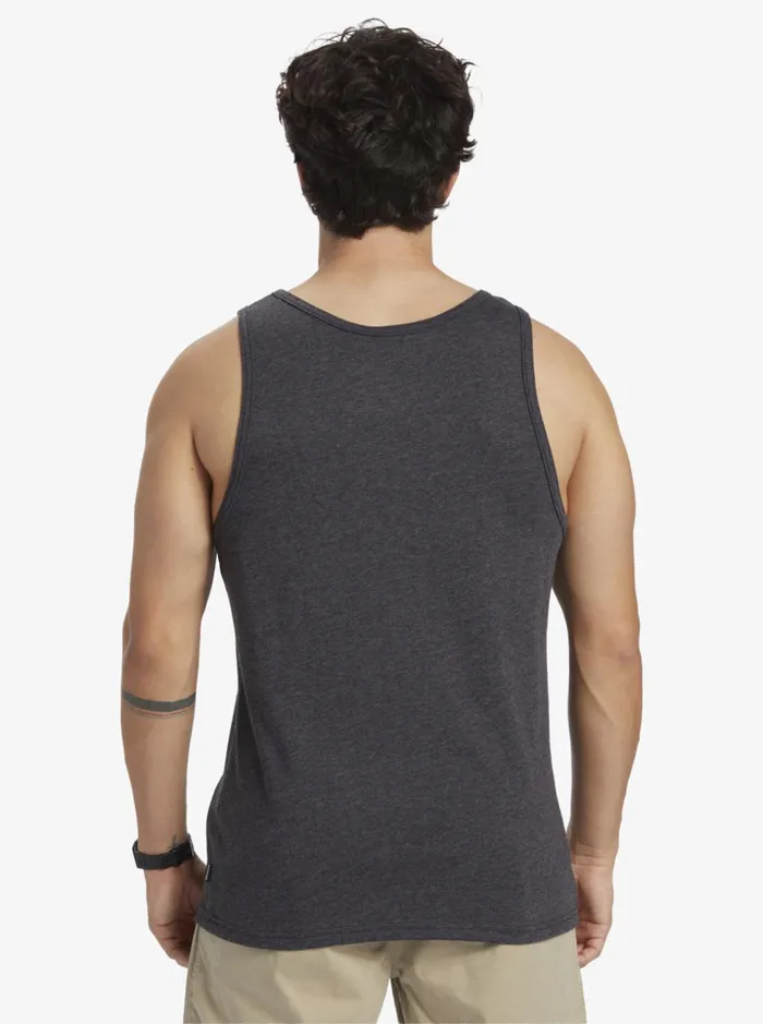 Men Quiksilver Tees Everyday Stripe Tank Charcoal Heather Men Quiksilver Tees Everyday Stripe Tank Charcoal Heather