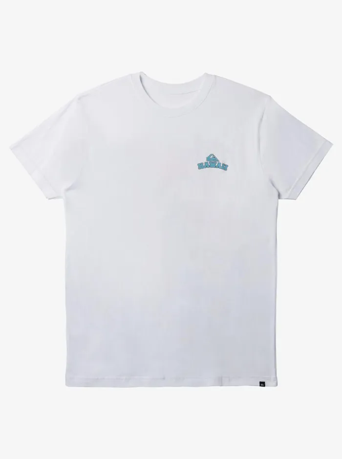 Men Quiksilver Tees Hi Grinding Lefts TShirt White