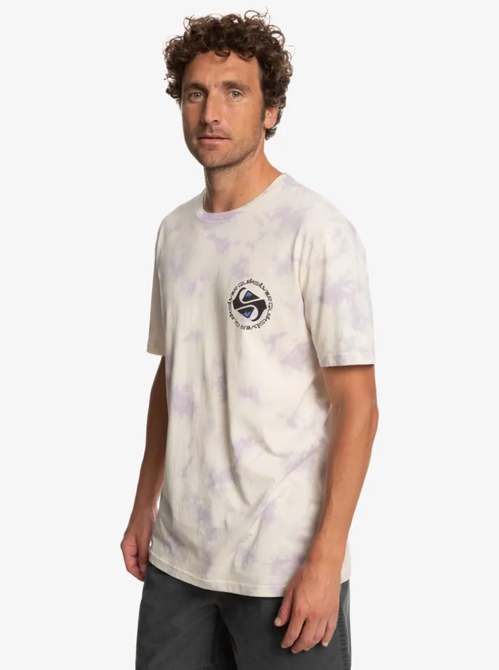 Men Quiksilver Tees Omni Circle TShirt Birch
