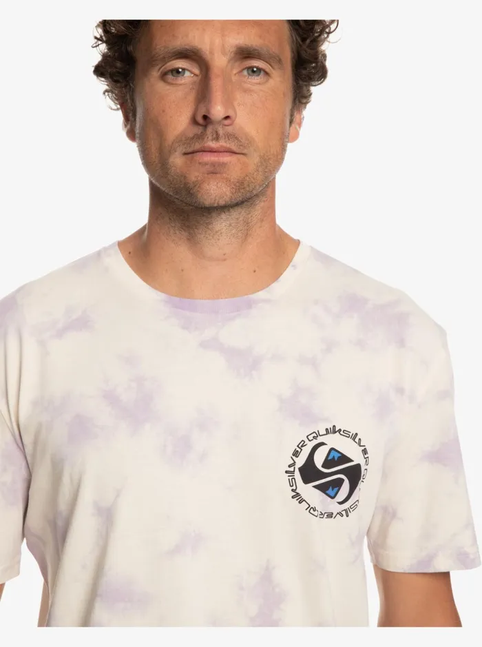 Men Quiksilver Tees Omni Circle TShirt Birch