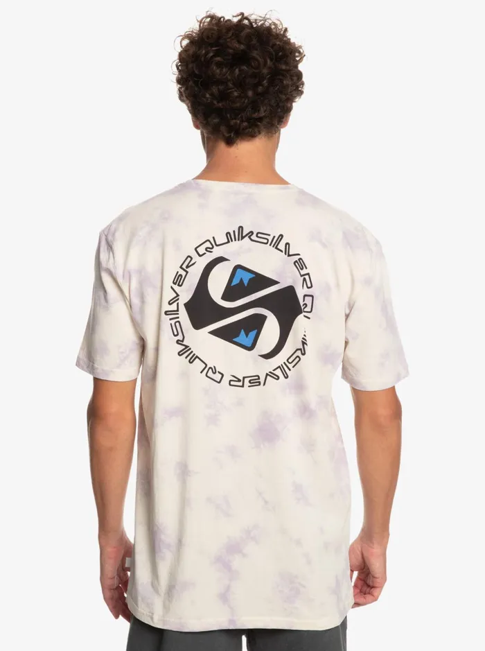Men Quiksilver Tees Omni Circle TShirt Birch